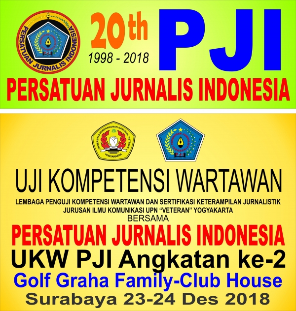 Perayaan 20 Tahun PJI di Golf Graha Family-Club House akan diisi UKW PJI Angkatan ke-2